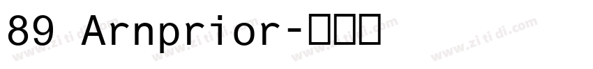 89 Arnprior字体转换